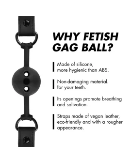 Atmungsaktiver Ballknopf - Fetish Submissive Bondage Silikon