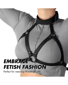 FETISH SUBMISSIVE BONDAGE - VERSTELLBARER BRUSTGURT