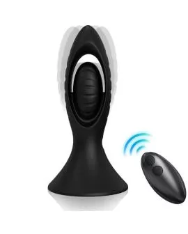 ARMONY - VIBRATOR & ANALPLUG SILIKON SCHWARZ