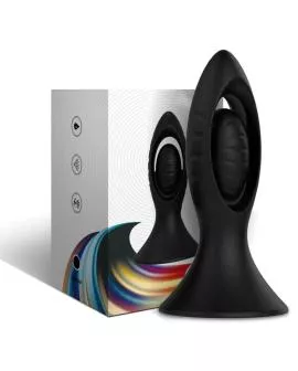 ARMONY - VIBRATOR & ANALPLUG SILIKON SCHWARZ