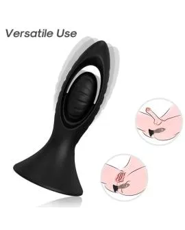 ARMONY - VIBRATOR & ANALPLUG SILIKON SCHWARZ