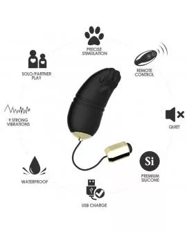 ARMONY - KITTY EGG VIBRATOR G-SPOT FERNBEDIENUNG SCHWARZ