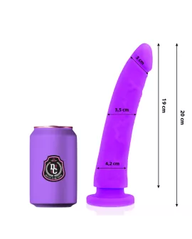 Delta Club Toys - Lila Dildo Medizinisches Silikon 20 cm - 4 cm