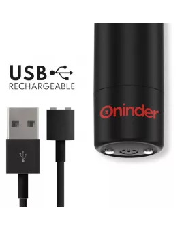 ONINDER - BERLIN BULLET VIBRATOR SCHWARZ 9 MODI 8,5 X 2 CM - KOSTENLOSE APP