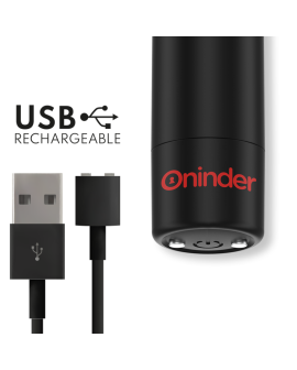 Oninder Berlin Bullet Vibrator Schwarz - 9 Modi, 8,5 cm, App