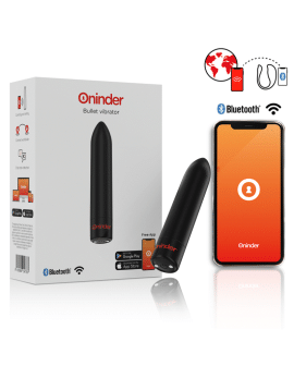 Oninder Berlin Bullet Vibrator Schwarz - 9 Modi, 8,5 cm, App