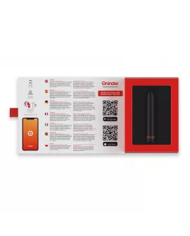 ONINDER - BERLIN BULLET VIBRATOR SCHWARZ 9 MODI 8,5 X 2 CM - KOSTENLOSE APP