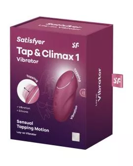 Satisfyer - Tap & Climax 1 Auflegvibrator Rot