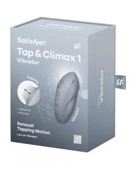 Satisfyer - Tap & Climax 1 Auflegvibrator Grau