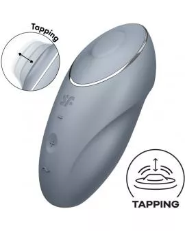 SATISFYER - TAP & CLIMAX 1 AUFLEGVIBRATOR GRAU