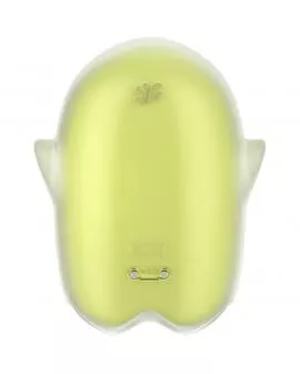 SATISFYER - GLOWING GHOST AIR PULSE & VIBRATOR GELB