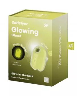 SATISFYER - GLOWING GHOST AIR PULSE & VIBRATOR GELB