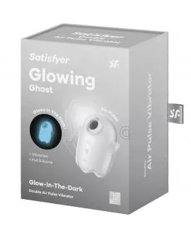SATISFYER - GLOWING GHOST AIR PULSE & VIBRATOR WEISS