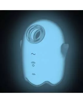 SATISFYER - GLOWING GHOST AIR PULSE & VIBRATOR WEISS
