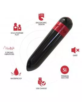 ARMONY - ROCKET VIBRATOR BULLET FERNBEDIENUNG SCHWARZ