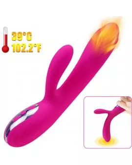 ARMONY - FLEXIBLER VIBRATOR & STIMULATOR MIT FUCHSIA-WÄRMEEFFEKT