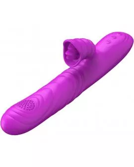 ARMONY - ANGELIA MULTIFUNKTIONSVIBRATOR MIT STIMULIERENDEM ZUNGENVIOLETTEN WÄRMEEFFEKT