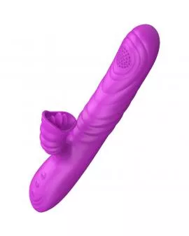 ARMONY - ANGELIA MULTIFUNKTIONSVIBRATOR MIT STIMULIERENDEM ZUNGENVIOLETTEN WÄRMEEFFEKT