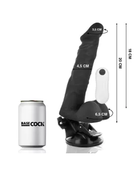 BASECOCK Artikulierbarer Vibrator Fernbedienung Schwarz 20cm