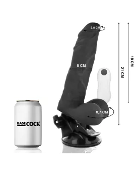 Basecock - Artikulierbarer Vibrator mit Fernbedienung Schwarz
