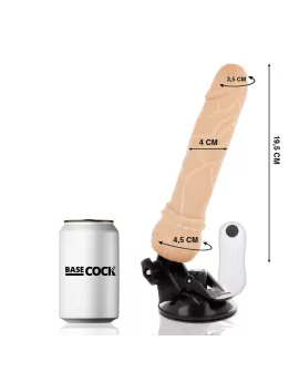 BASECOCK Realistischer Vibrator Fernbedienung 19,5 cm - Ø 4 cm