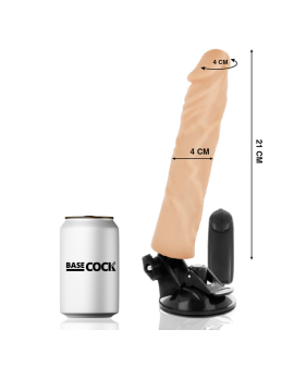 Basecock - Realistischer Vibrator mit Fernbedienung 21 cm