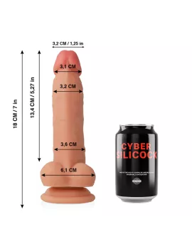 CYBER SILICOCK Jude - Realistischer Silikon Dildo 18 cm