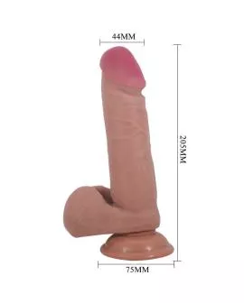 PRETTY LOVE - SLIDING SKIN SERIES REALISTISCHER DILDO MIT SLIDING SKIN SAUGNAPFLEISCH 20,5 CM