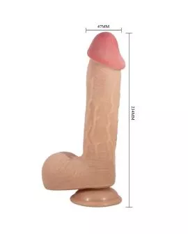PRETTY LOVE - SLIDING SKIN SERIES REALISTISCHER DILDO MIT SLIDING SKIN SAUGNAPFLEISCH 23,4 CM