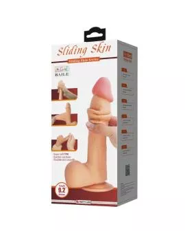 PRETTY LOVE - SLIDING SKIN SERIES REALISTISCHER DILDO MIT SLIDING SKIN SAUGNAPFLEISCH 23,4 CM