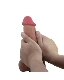 PRETTY LOVE - Realistischer Dildo Sliding Skin Braun 23,4 cm