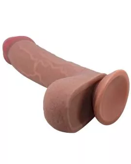 PRETTY LOVE - Realistischer Dildo Sliding Skin Braun 23,4 cm
