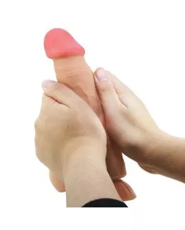 PRETTY LOVE - SLIDING SKIN SERIES REALISTISCHER DILDO MIT SLIDING SKIN FERNBEDIENUNG SAUGNAPFLEISCH 21,8 CM