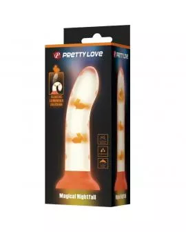 Pretty Love - Magischer Nacht-Dildo Leuchtend Orange