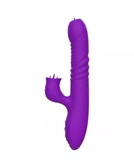 ARMONY - VOLLSTNDIGER G-PUNKT-KANINCHENVIBRATOR MIT STIMULIERENDEM ZUNGENVIOLETTEN WÄRMEEFFEKT