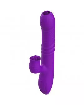 ARMONY - VOLLSTNDIGER G-PUNKT-KANINCHENVIBRATOR MIT STIMULIERENDEM ZUNGENVIOLETTEN WÄRMEEFFEKT