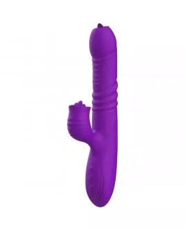 ARMONY - VOLLSTNDIGER G-PUNKT-KANINCHENVIBRATOR MIT STIMULIERENDEM ZUNGENVIOLETTEN WÄRMEEFFEKT