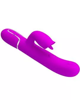 Pretty Love - Kaninchenvibrator mit leckendem Fuchsia