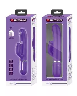 PRETTY LOVE - KANINCHENVIBRATOR MIT LILA LECKEN