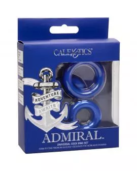 CALEXOTICS - ADMIRAL COCK RING SET BLAU