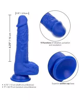 Calexotics Admiral Sailor - Realistischer Dildo-Vibrator Blau