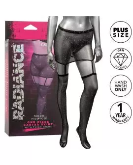 CALEXOTICS - Radiance Garter-Rock Oberschenkelhöhe Plus Größe