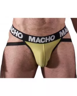 MACHO MX25A Jock Lycra Gelb - Erotik Jockstrap