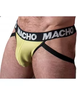 MACHO MX25A Jock Lycra Gelb - Erotik Jockstrap