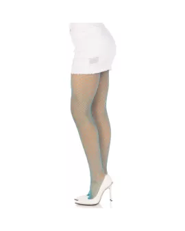 LEG AVENUE Lyra-Netzstrümpfe Blau - Erotik Netzstrümpfe