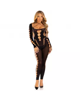 LEG AVENUE - RECKLESS ANKLE BODYSTOCKING SCHWARZ