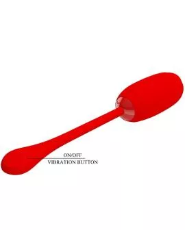 Pretty Love Kirk - wiederaufladbares Vibrations-Ei rot