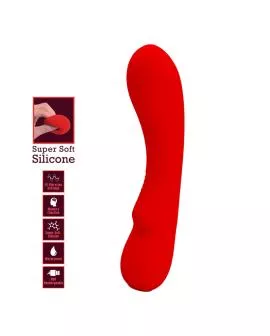 PRETTY LOVE - PRESCOTT WIEDERAUFLADBARER VIBRATOR ROT