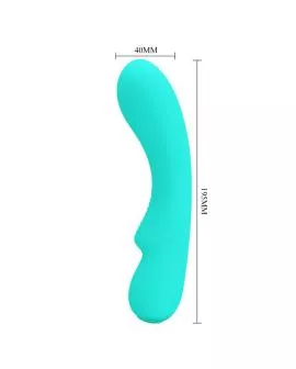 PRETTY LOVE - PRESCOTT WIEDERAUFLADBARER VIBRATOR AQUA GREEN