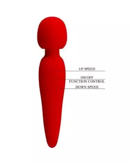 Pretty Love Meredith Massager - 12 Vibrationsmodi Rot